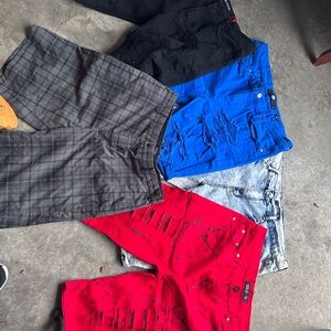 Lot of 4 Jean shorts with one Nike golf tour shorts